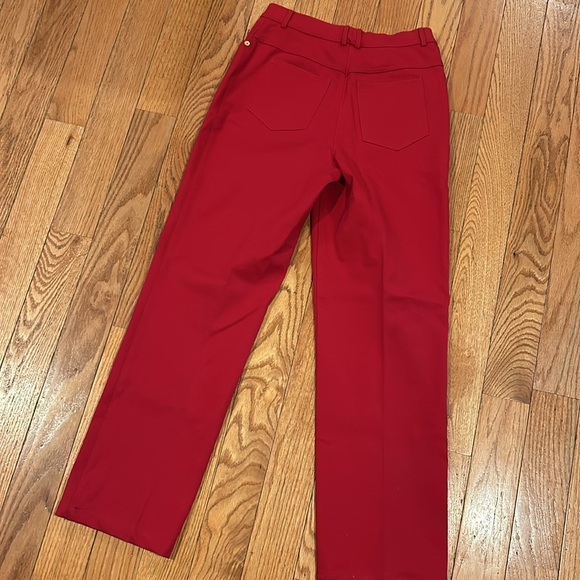 St. John Sport Essentials by Marie Gray Red Pant Trouser - Picture 7 of 9